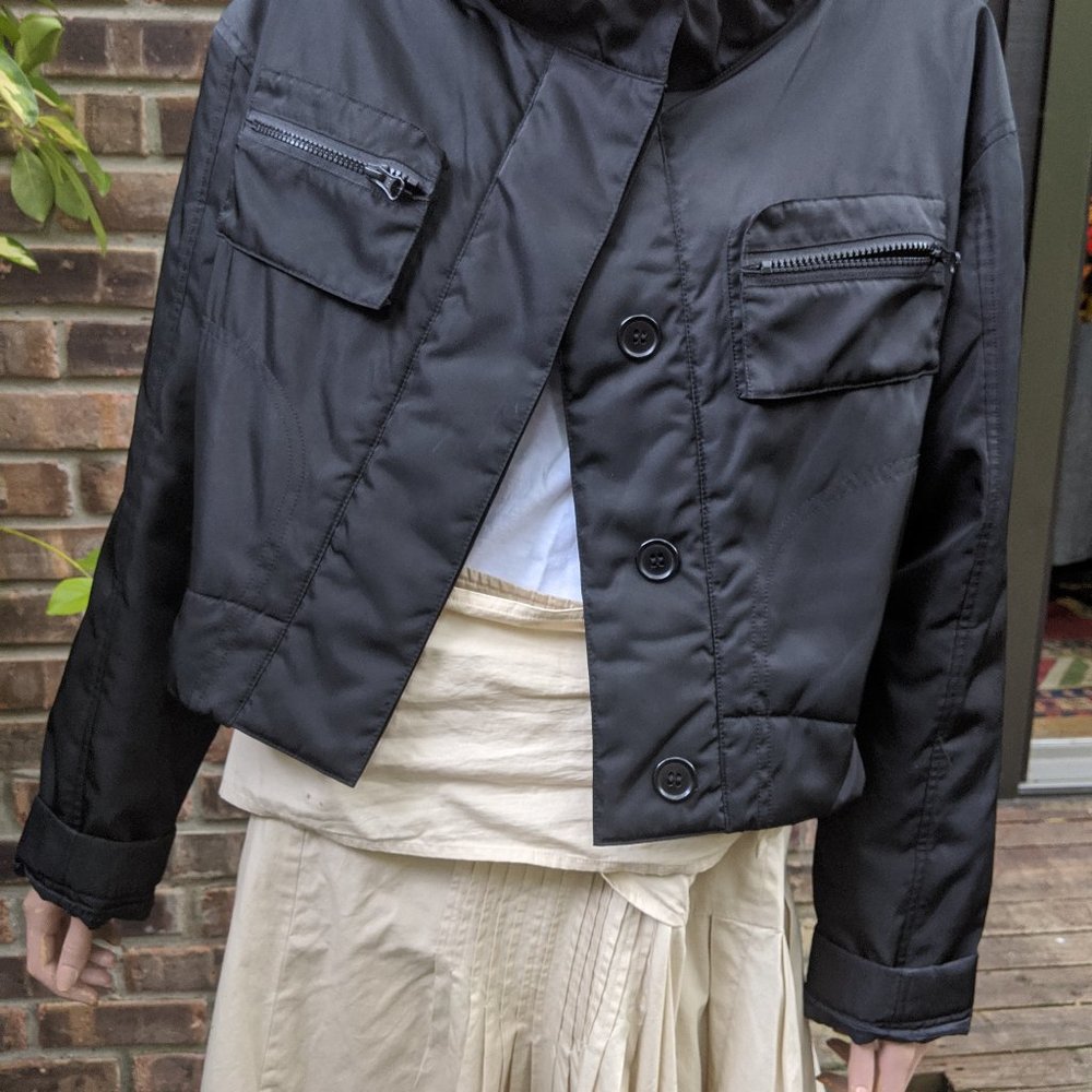 Vince cropped black jacket